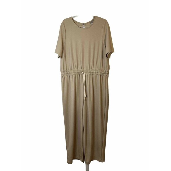 ASOS short sleeve Jumpsuit Size 14 Waffle Knit NWT - Picture 1 of 4